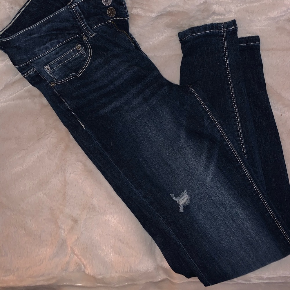Jeans cropped ankle skinny.